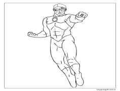 Uçan Adam Boyama Sayfası