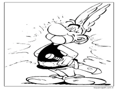 Ücretsiz Asteriks ve Oburiks Görseli Boyama Sayfası