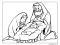 Ücretsiz baskı Doğum Sahnesi Boyama Sayfası