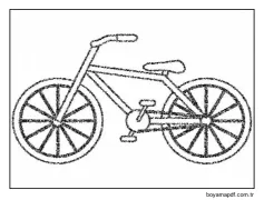 Ücretsiz Bisiklet Boyama Sayfası