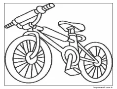 Ücretsiz Bisiklet Çiz Boyama Sayfası