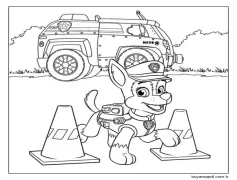 Ücretsiz Chase Boyama Sayfası