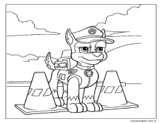 Ücretsiz Chase Paw Patrol Boyama Sayfası