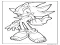 Ücretsiz Çizim Shadow Sonic Boyama Sayfası