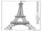 Ücretsiz Eyfel Kulesi yazdırılabilir Boyama Sayfası