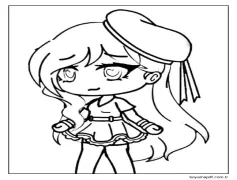 Ücretsiz Gacha Life Boyama Sayfası