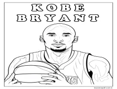 Ücretsiz Kobe Bryant Boyama Sayfası