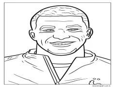 Ücretsiz Kylian Mbappe Boyama Sayfası