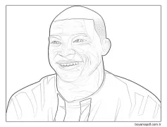 Ücretsiz Kylian Mbappe Resim Boyama Sayfası