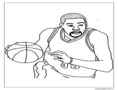 Ücretsiz LeBron James Resim Boyama Sayfası