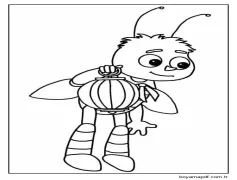 Ücretsiz Luntik Resim Anahat Boyama Sayfası