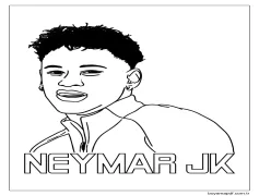 Ücretsiz Neymar Baskı İçin Boyama Sayfası