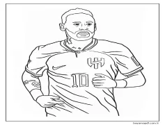 Ücretsiz Neymar Boyama Sayfası