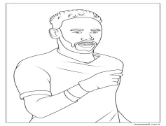 Ücretsiz Neymar Yazdırılabilir Boyama Sayfası