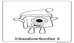 Ücretsiz Numberblocks Görseli Boyama Sayfası