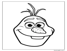 Ücretsiz Olaf Görseli Boyama Sayfası