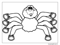 Ücretsiz Örümcek Yazdır Boyama Sayfası