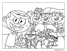Ücretsiz The Loud House Boyama Sayfası