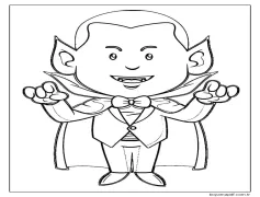 Ücretsiz Vampir Yazdırılabilir Boyama Sayfası