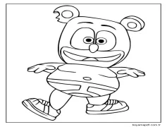 Ücretsiz Yazdırılabilir Gummy Bears Boyama Sayfası