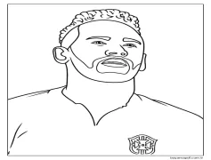 Ücretsiz Yazdırılabilir Neymar Boyama Sayfası