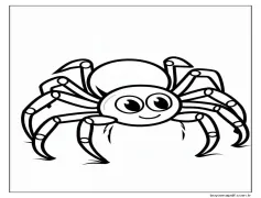 Ücretsiz Yazdırılabilir Örümcek Boyama Sayfası