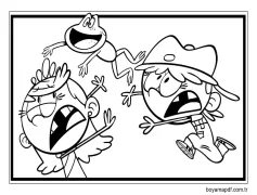 Ücretsiz Yazdırılabilir The Loud House Boyama Sayfası