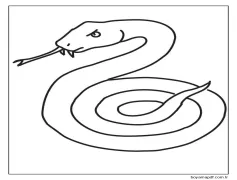 Ücretsiz Yılan Yazdırılabilir Boyama Sayfası