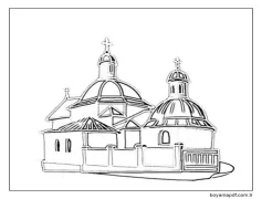 Ukrayna çocuklar için Basit Boyama Sayfası