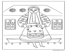 Ukrayna çocuklar için Boyama Sayfası