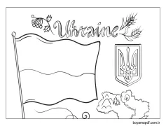 Ukrayna Ücretsiz Boyama Sayfası