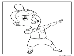 Upin ve Ipin'den Jarjit Boyama Sayfası