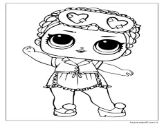 Uyuyan B.B Lol Bebek Boyama Sayfası