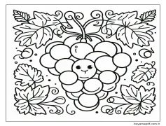 Üzümler - Sayfa 5 Boyama Sayfası