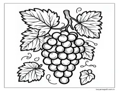Üzümler - Sayfa 9 Boyama Sayfası