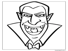 Vampir 1 Yaş Çocuklar İçin Boyama Sayfası