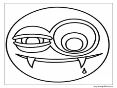 Vampir 4 Yaş Çocuklar İçin Boyama Sayfası
