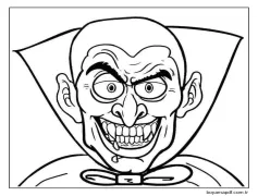 Vampir 6 Yaş Çocuklar İçin Boyama Sayfası