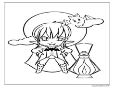 Vampir Renklendir Boyama Sayfası