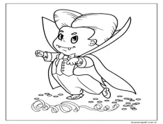 Vampir Ücretsiz Çocuklar İçin Boyama Sayfası