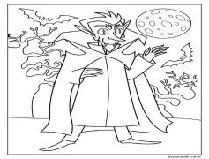 Vampir Yazdır Boyama Sayfası