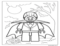 Vampir Yazdırılabilir Çocuklar İçin Boyama Sayfası