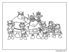 Vic'in arkadaşları Boyama Sayfası