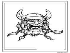 Viking ağlaması Boyama Sayfası