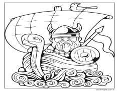 Viking Boyama Sayfası Boyama Sayfası