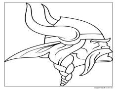 Viking işareti. Boyama Sayfası