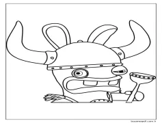 Viking Kuduz Tavşanı Boyama Sayfası