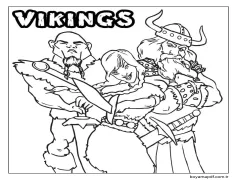 Vikingler 1 Boyama Sayfası