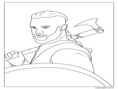 Vikingler boyama sayfası 1 Boyama Sayfası