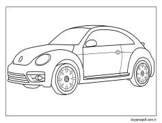 Volkswagen Beetle Boyama Sayfası
